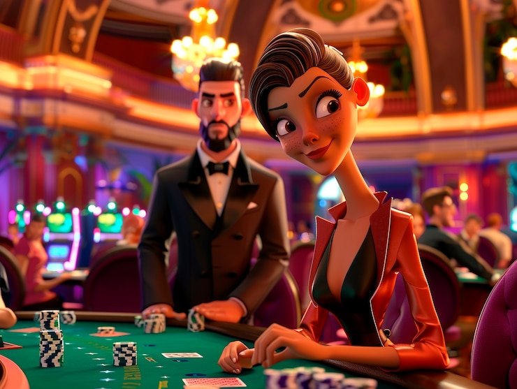 Kartu Bingo interaktif di platform woka slot dengan grid angka dan tombol penandaan